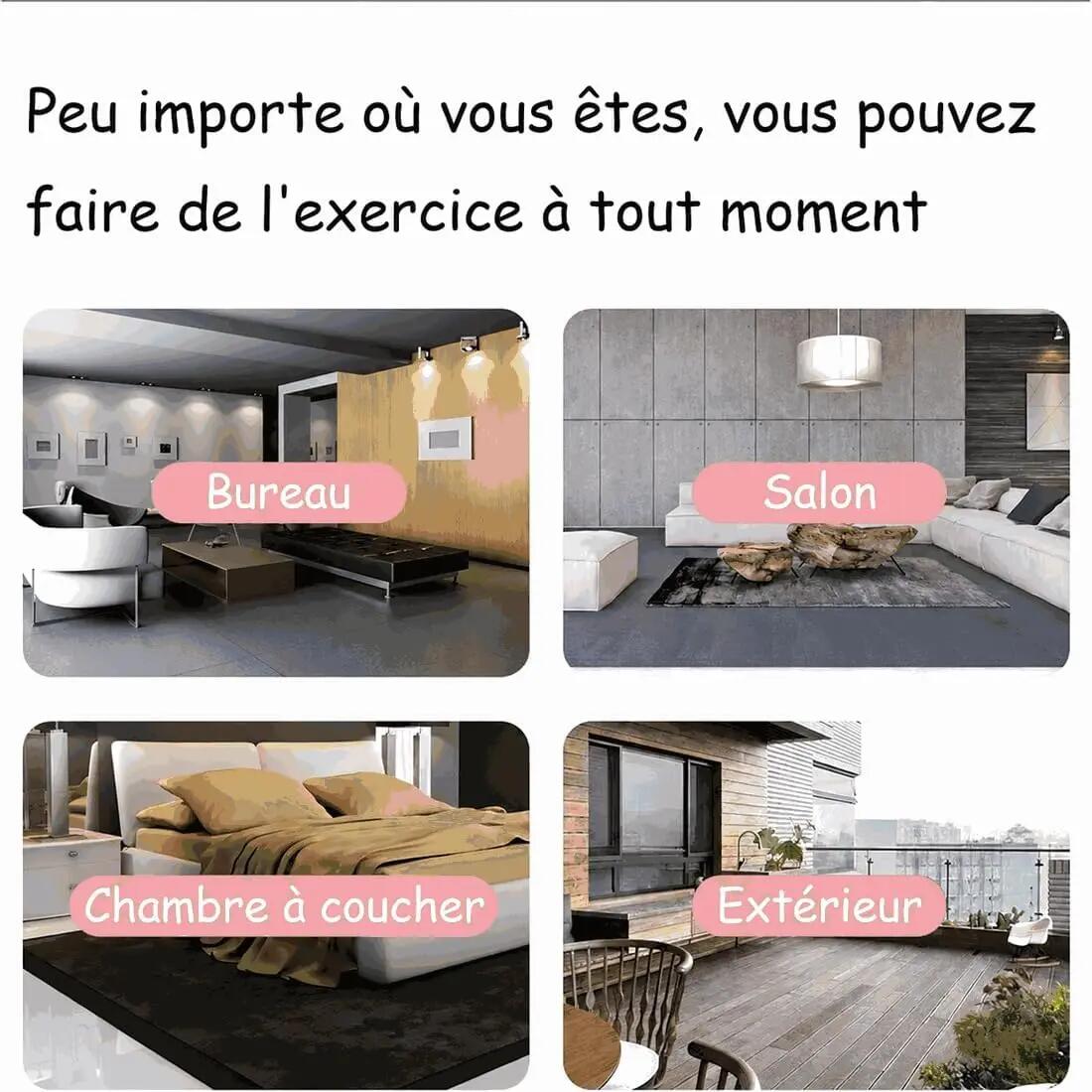 Bande de Résistance à 6 Tubes avec Pédales et Poignées, Élastique de Fitness Mul 5/5