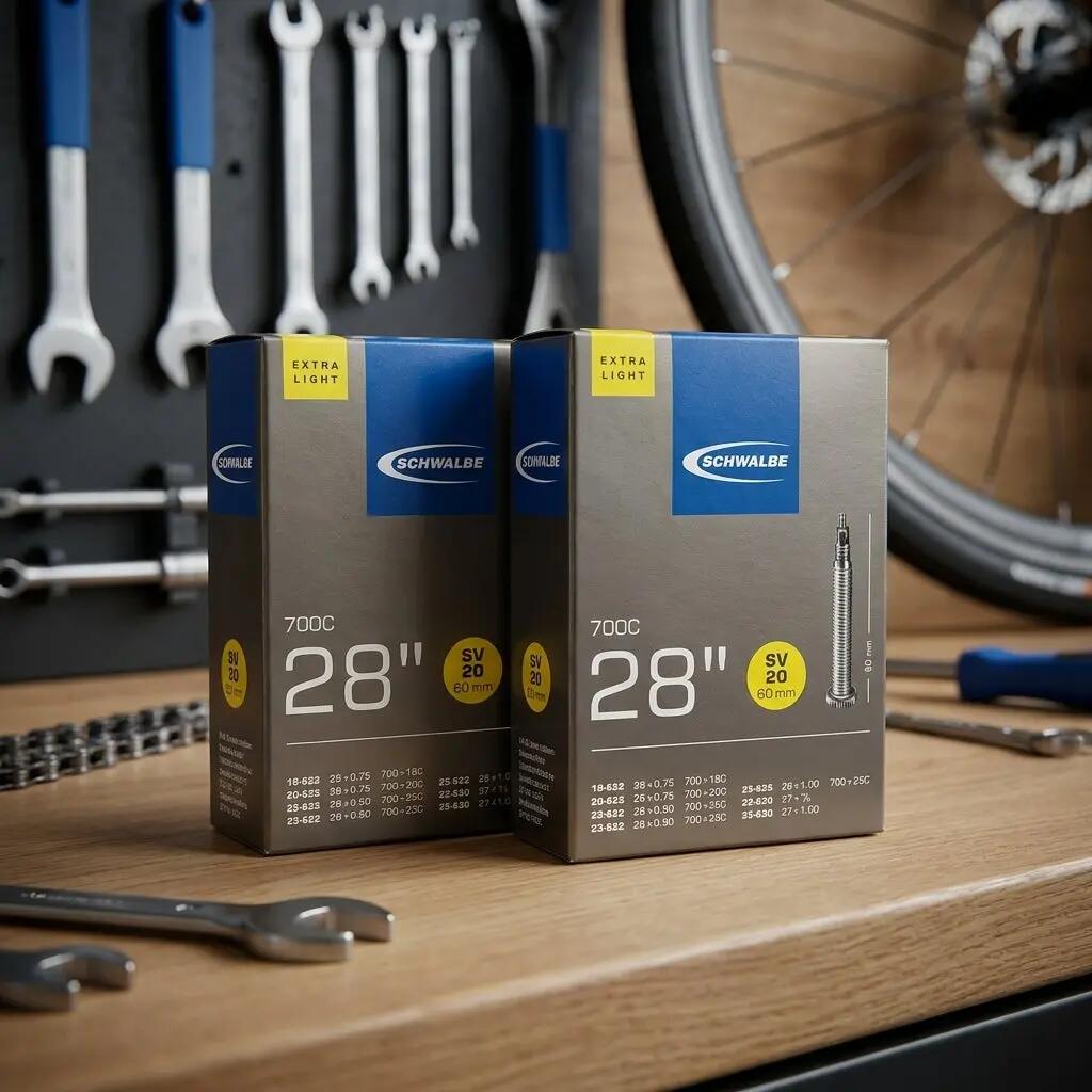 Schwalbe 2x chambres à air SV20 extra longues (18/25-622/630) - 28 pouces 2/3