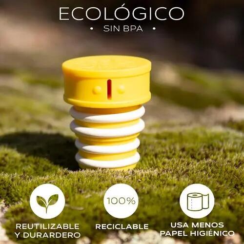 Bidé Portátil Trekking Viaje CuloClean Adaptador Amarillo 12g Sin Botella 2/8