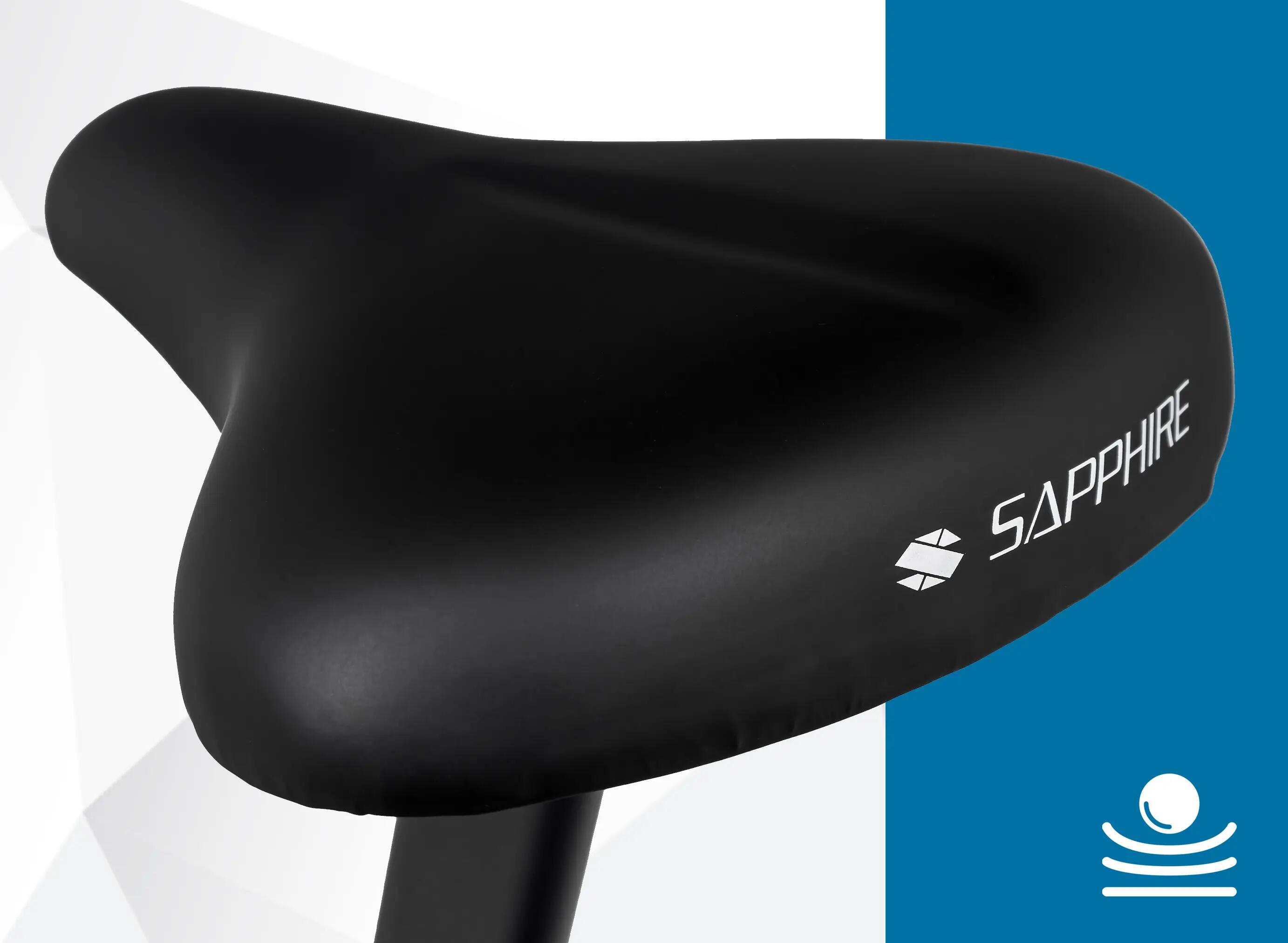 Rower stacjonarny magnetyczny Sapphire SG-540B Vega pomiar pulsu koło 6kg rolki 10/11