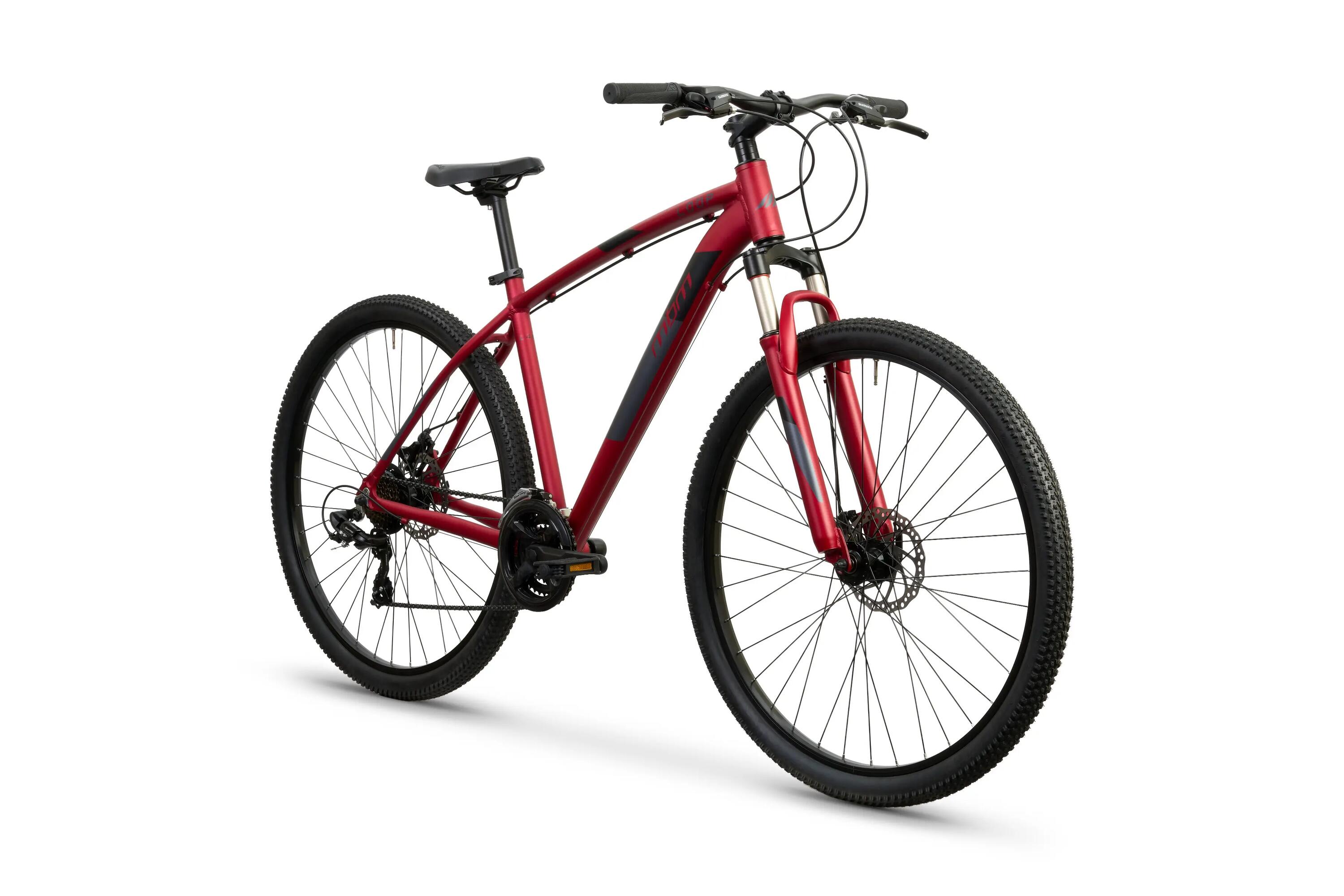 Rower Górski MTB Loop 29" Aluminiowa Rama Amortyzacja Tarczowe Hamulce Czerwony 2/6