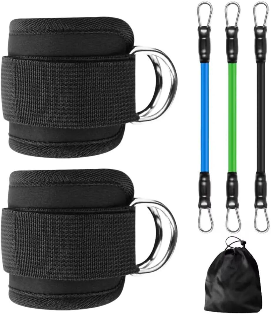 Manchons de cheville double anneau en D, 3 bandes de résistance de 4,5, 9, 13,6 5/5