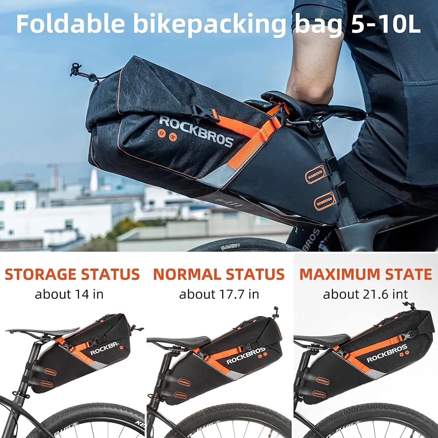 Satteltasche 10L wasserdicht und faltbar 5/7