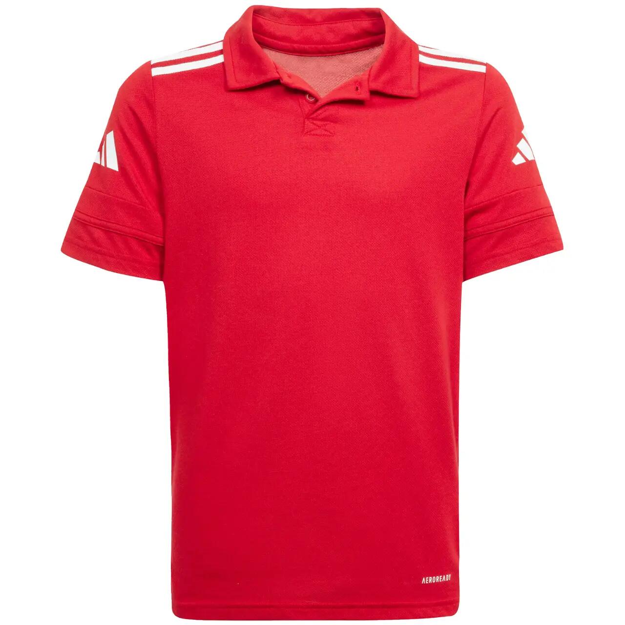 Camiseta polo infantil ADIDAS, mangas curtas, AEROREADY, corte regular, vermelha 2/9