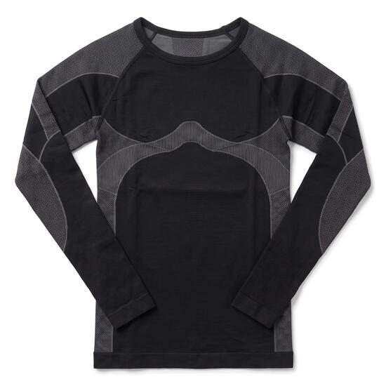 Jungen Mädchen Ski Funktionsshirt Langarm Unterhemd nahtlos wärmend atmungsaktiv
