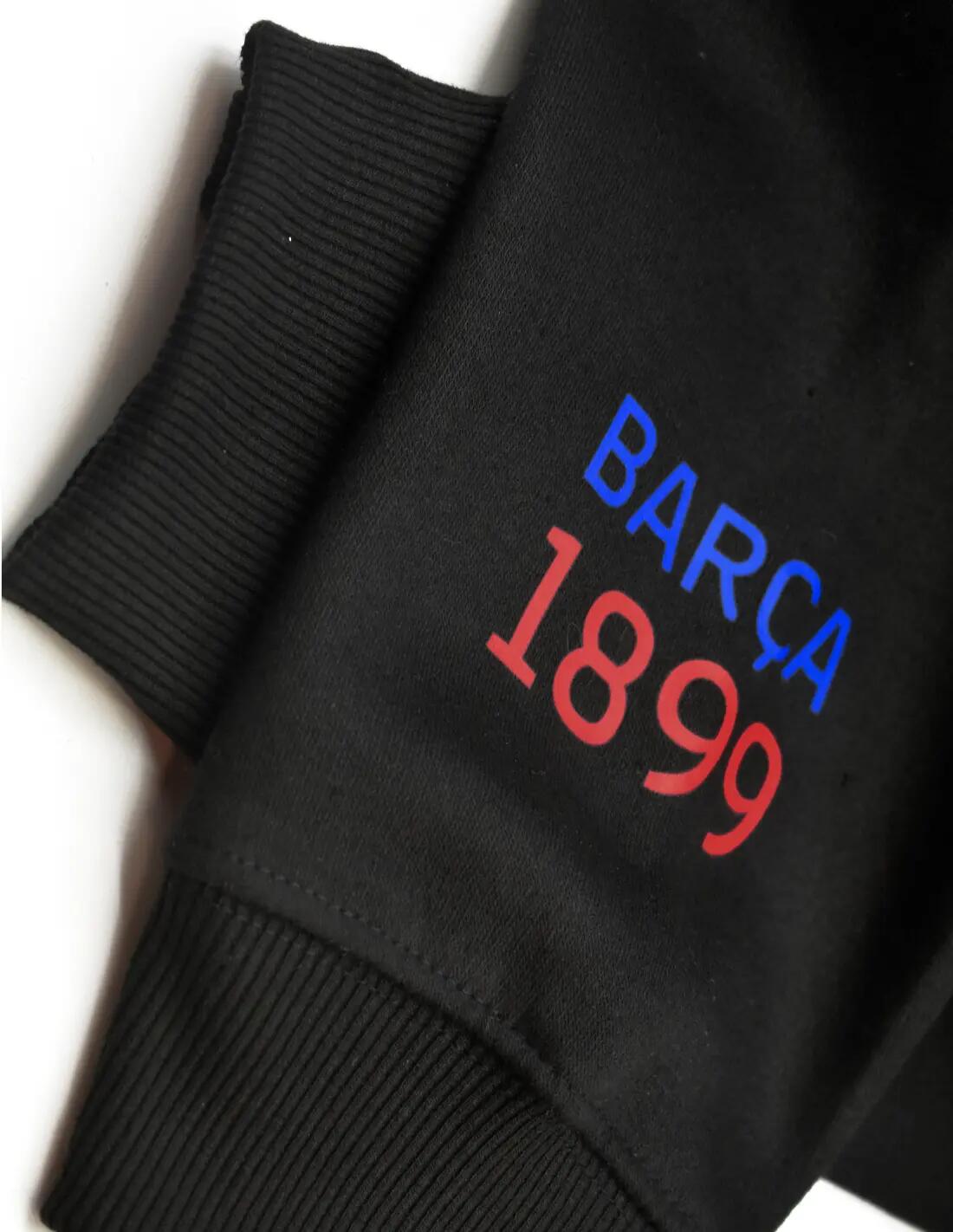 Felpa con cappuccio del Barça nera stagione 2024-25 5/5