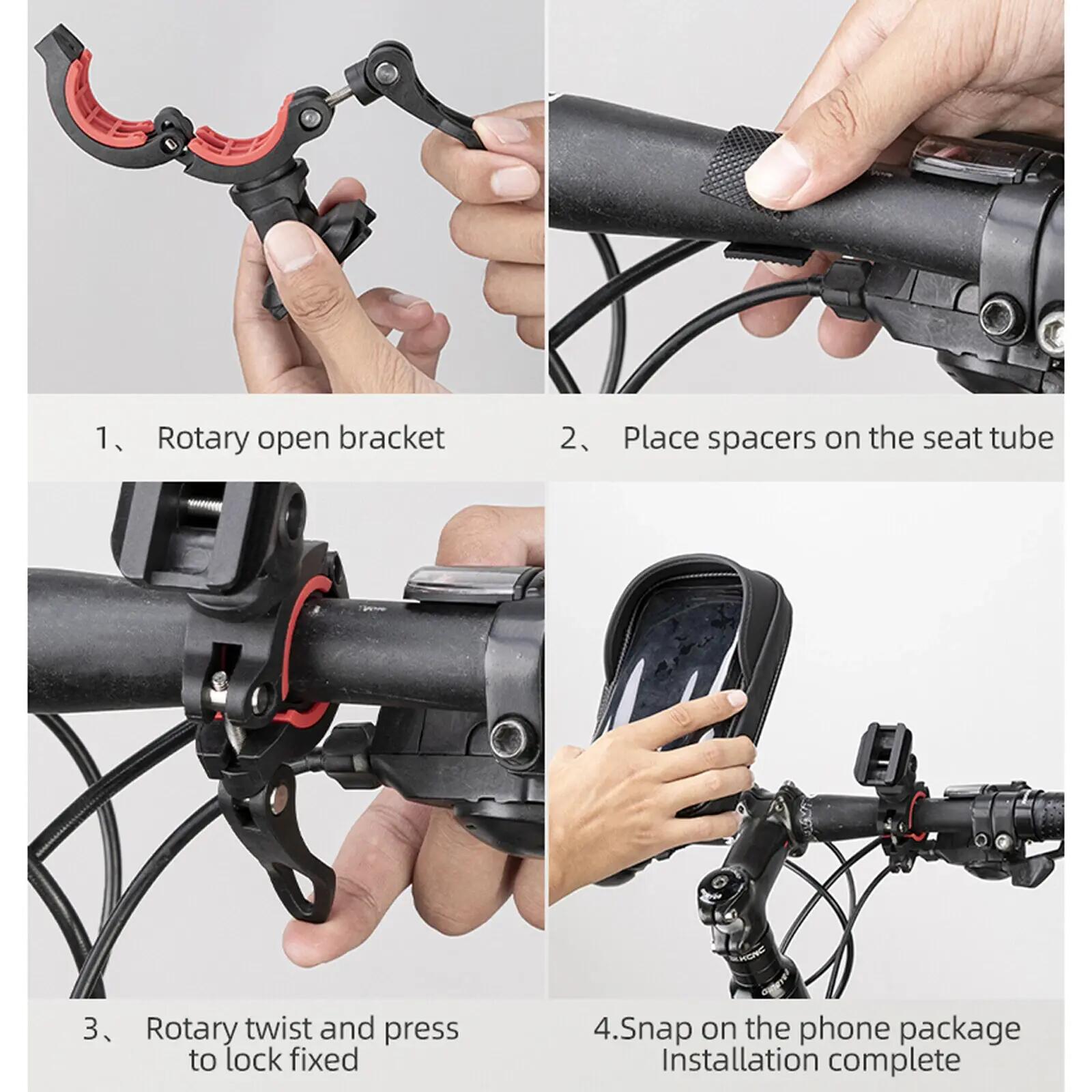 Sacoche de guidon ROCKBROS pour téléphone 6,2" 360° 8/8