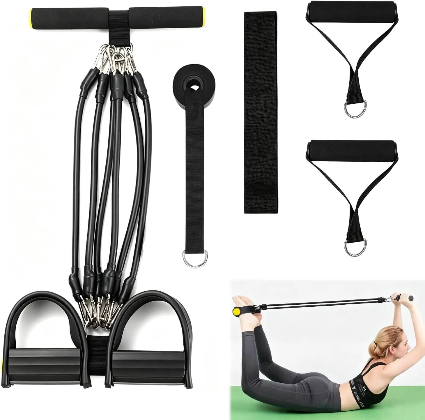 Kit d'Extenseurs Thoraciques Réglables Bande de Bande Elastique Musculation 2/6