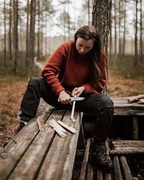 Marttiini Tundra CB kés, bőrtokkal 8/9