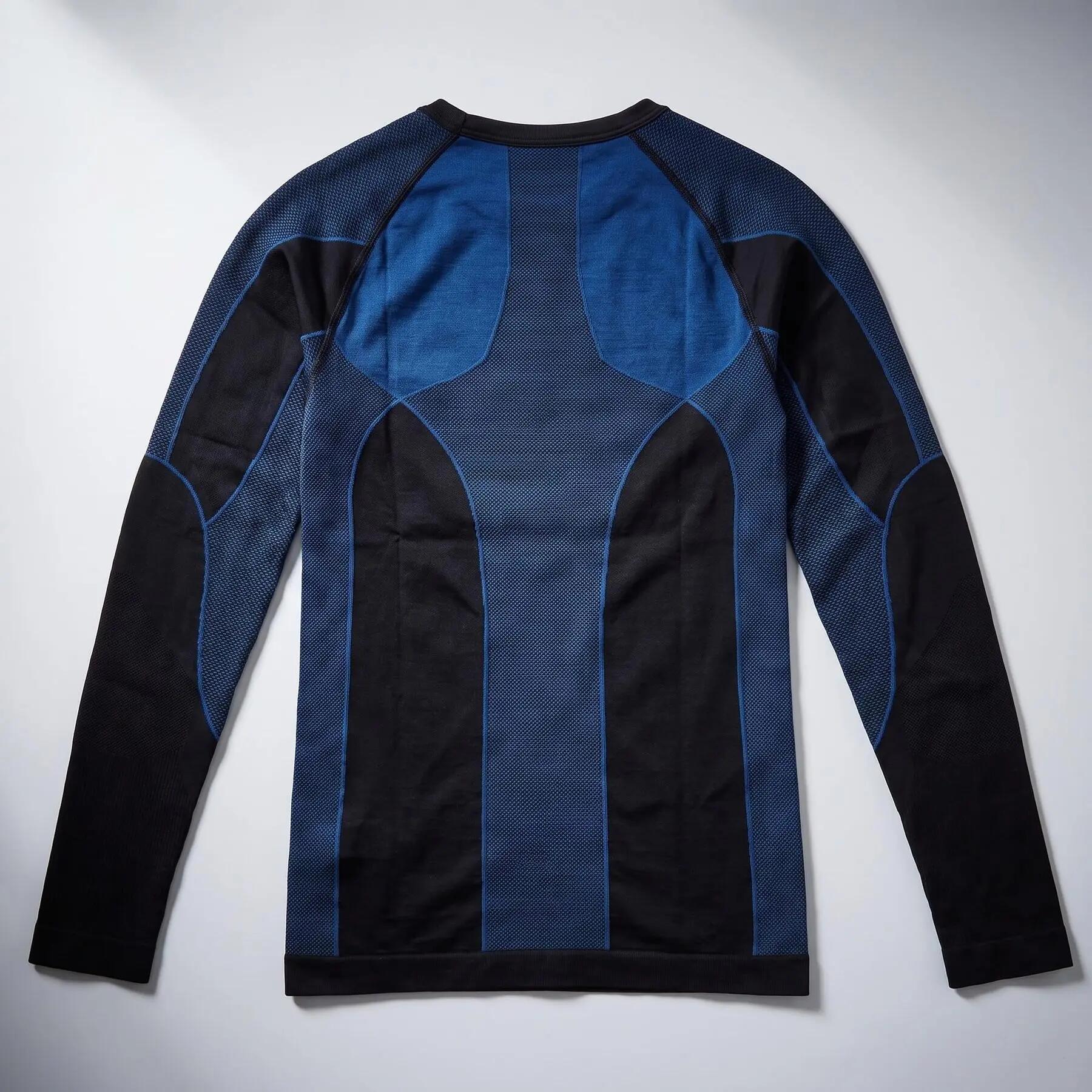 Jungen Mädchen Ski Funktionsshirt Langarm Unterhemd nahtlos wärmend atmungsaktiv 3/8