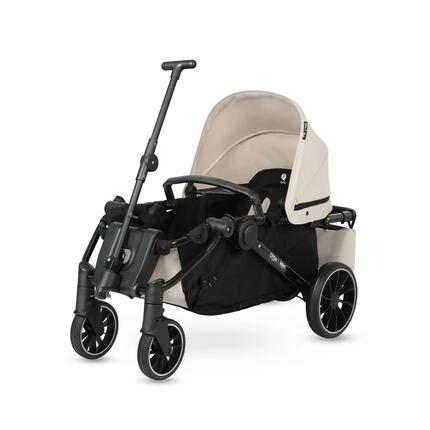 Qplay Go Cargo – Poussette pliable & chariot - Beige