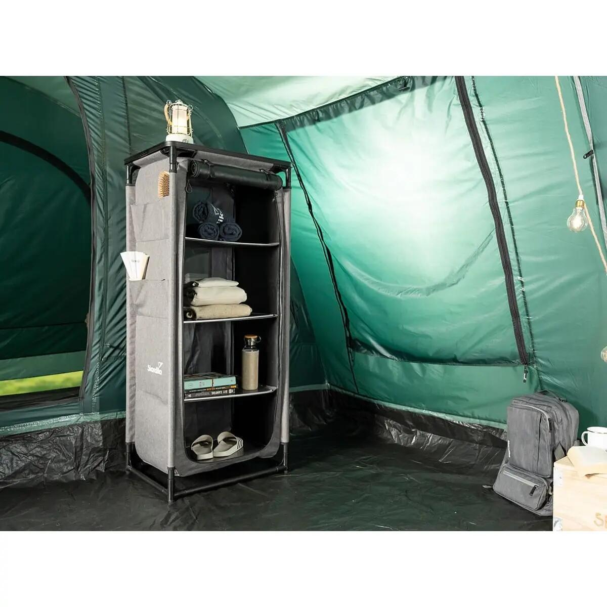 Campingkast Ruoka - hoge kast - insteeksysteem zonder gereedschap - 140 cm hoog 2/15