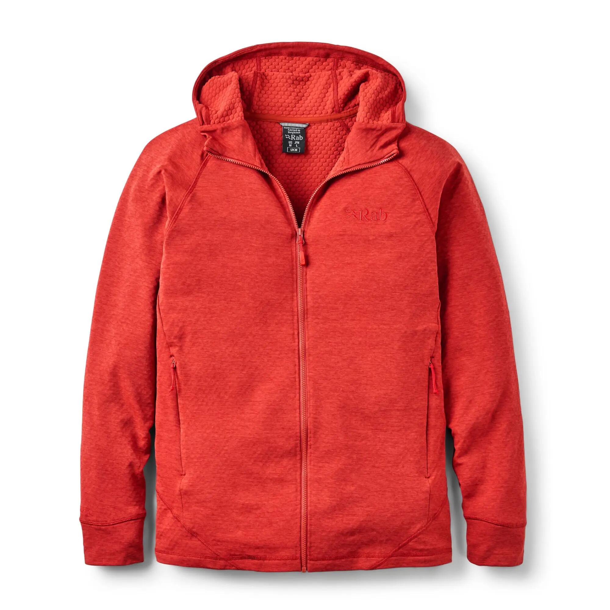 Men's Fleece Hoody Nexus Lightweight - Tuscan Red -  5