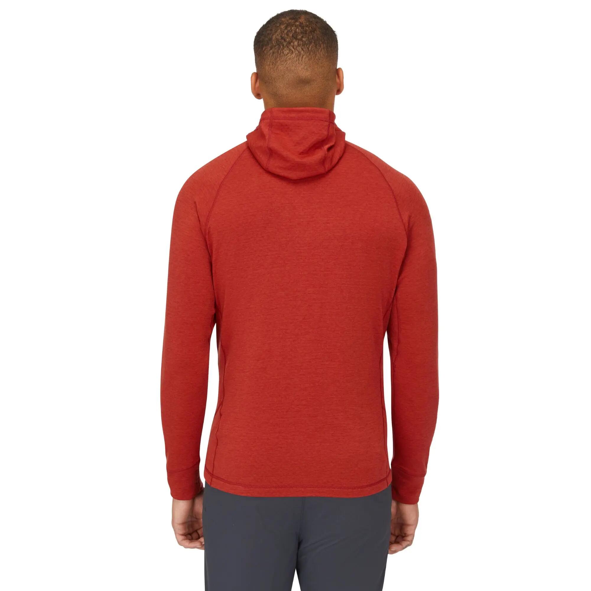 Men's Fleece Hoody Nexus Lightweight - Tuscan Red -  2