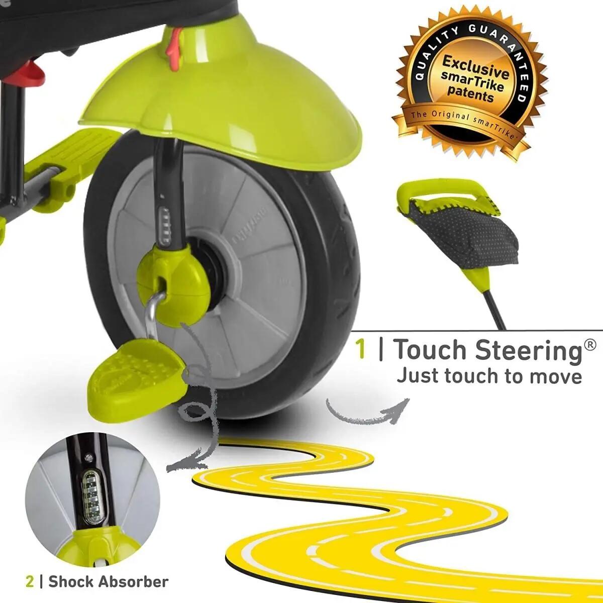 Driewieler - 4-in-1 - Touch Steering - Glow - Groen 6/6