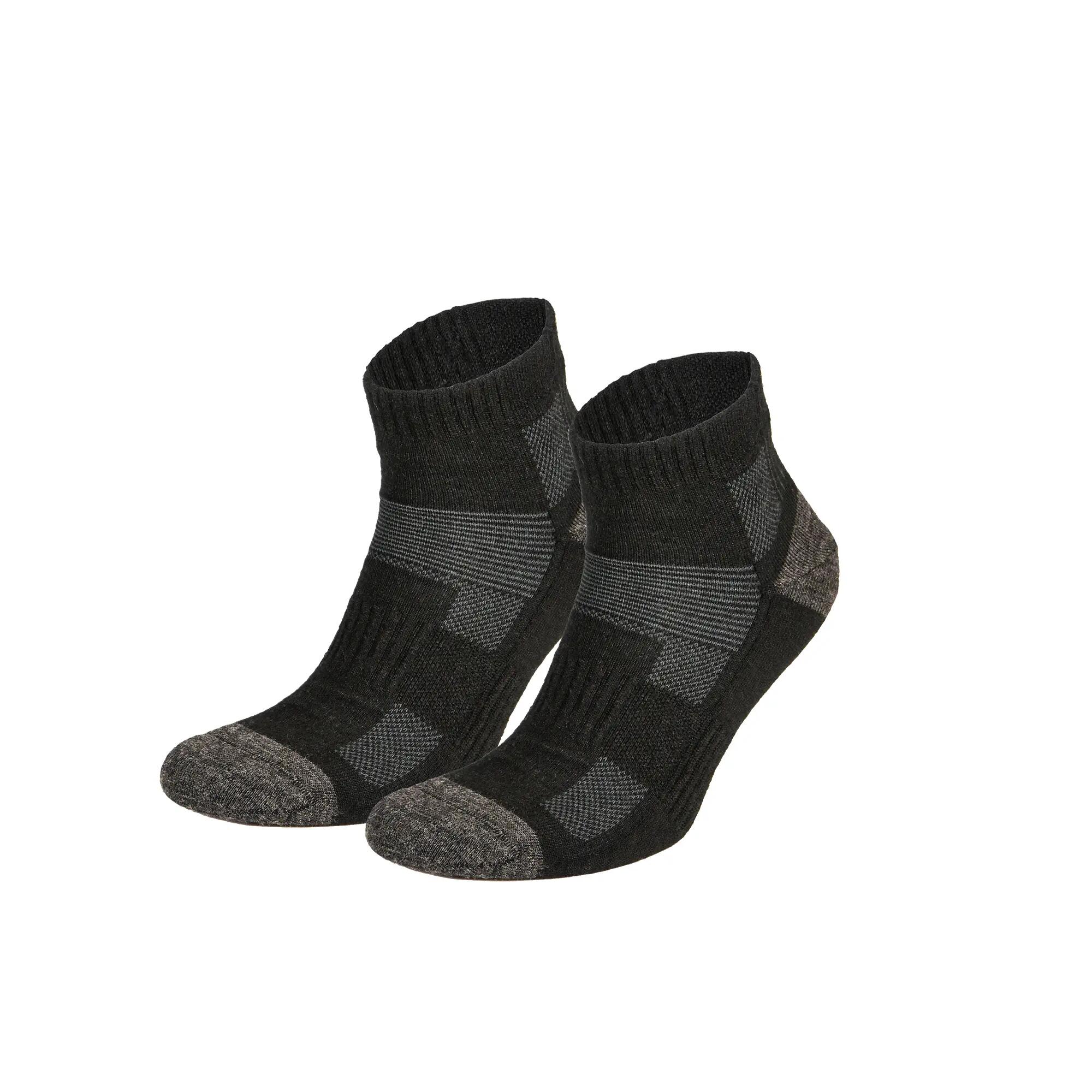 2 Pares - Meias de caminhada em lã merino dupla camada anti-bolhas - Avery 5/8