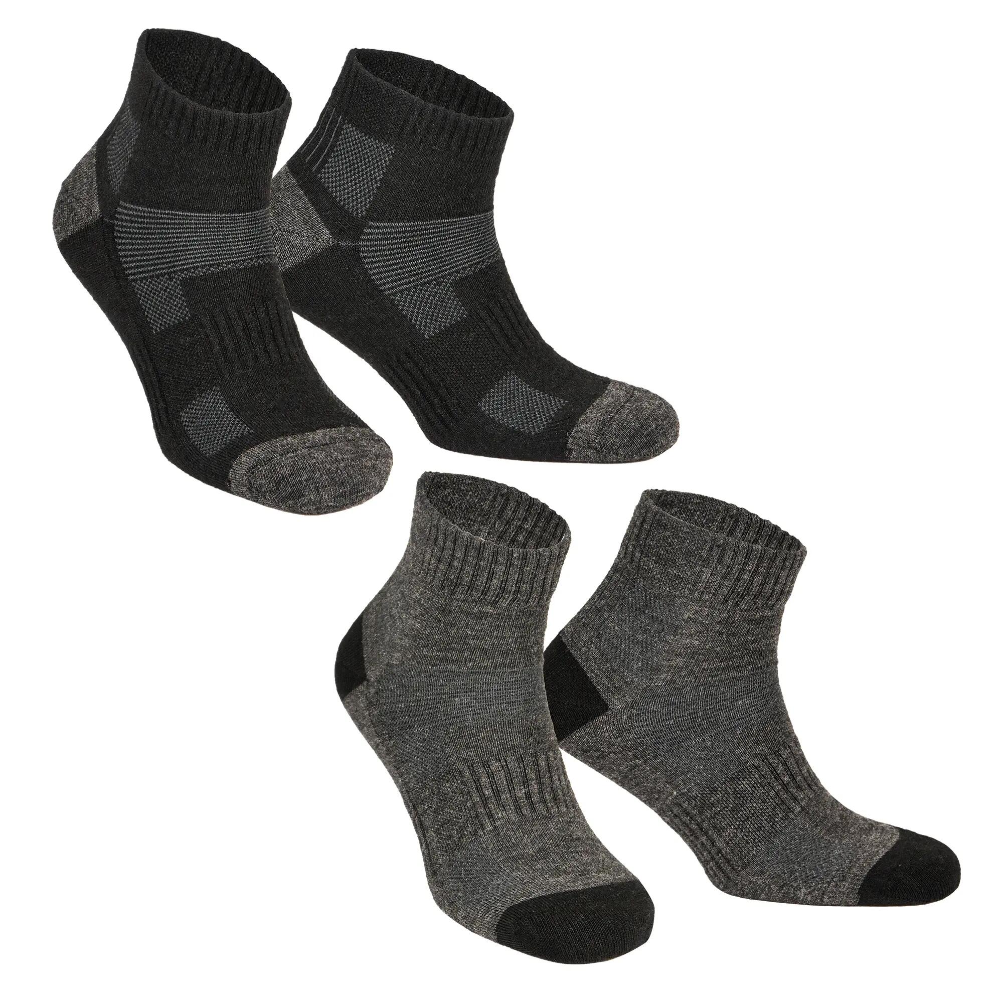 2 Pares - Meias de caminhada em lã merino dupla camada anti-bolhas - Avery 3/8