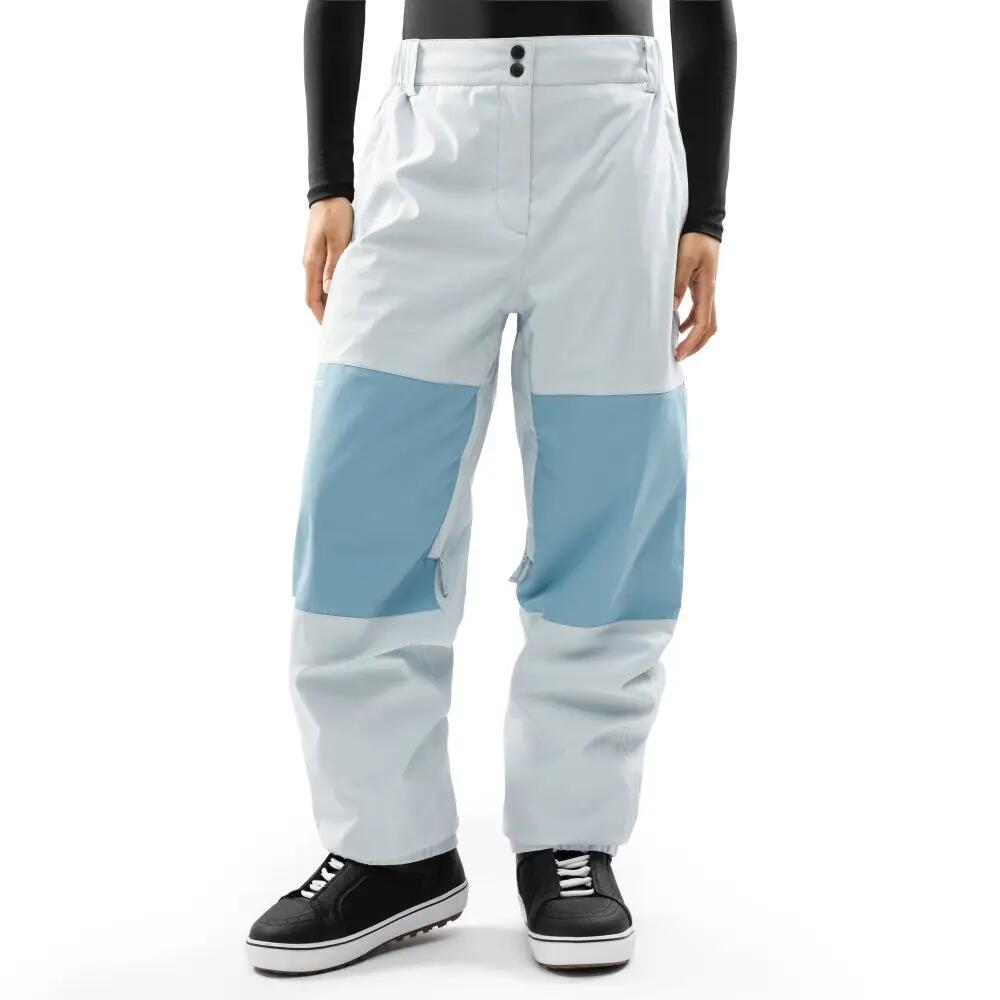 Women 's oversized snowboard pants P4-W Yama Light Blue Blue