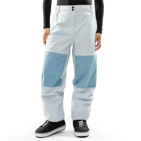 Damskie spodnie snowboardowe oversize Siroko P4-W Yama Light Blue