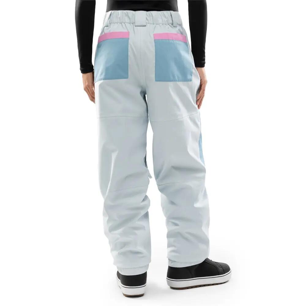 Dames oversized snowboardbroek P4-W Yama Light Blue Blauw 2/8