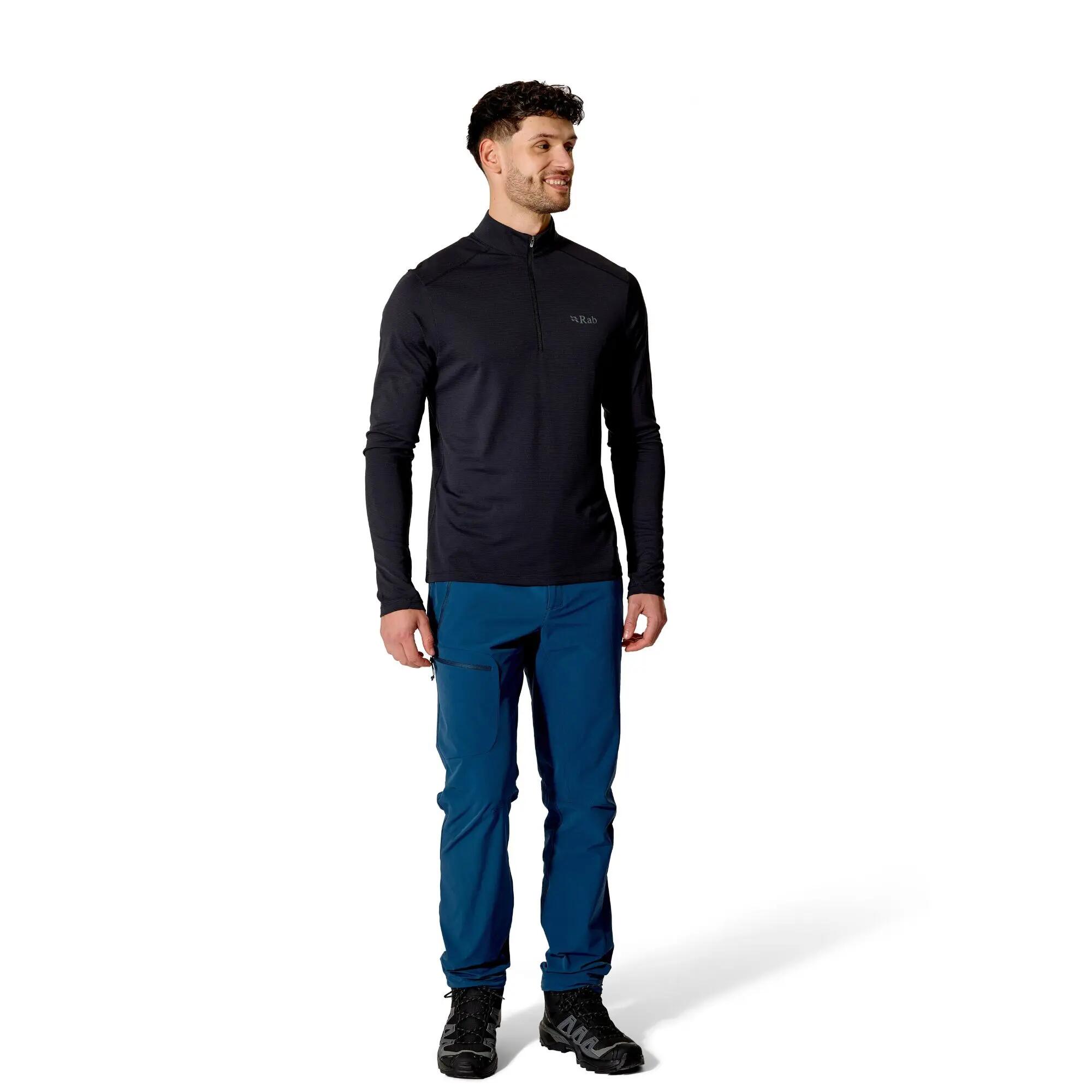 Men's Baselayer Zip Top Force Long Sleeve - Black -  5