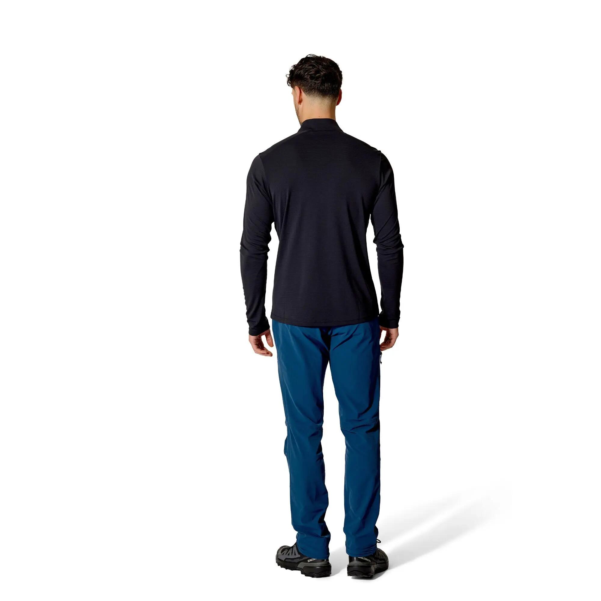 Men's Baselayer Zip Top Force Long Sleeve - Black -  4