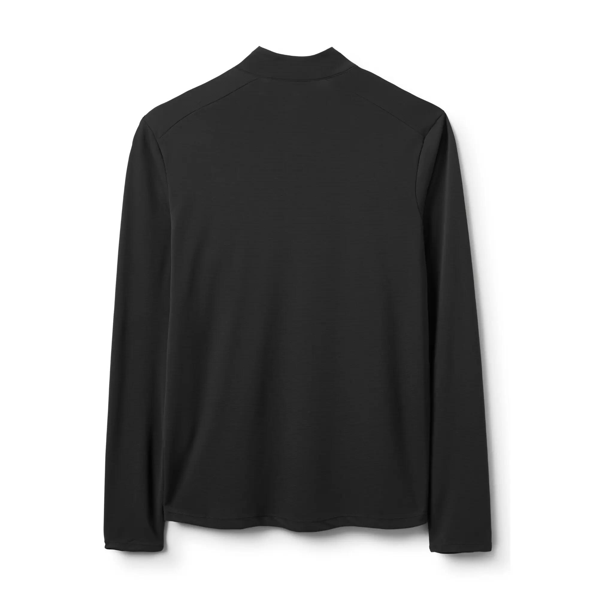 Men's Baselayer Zip Top Force Long Sleeve - Black -  2