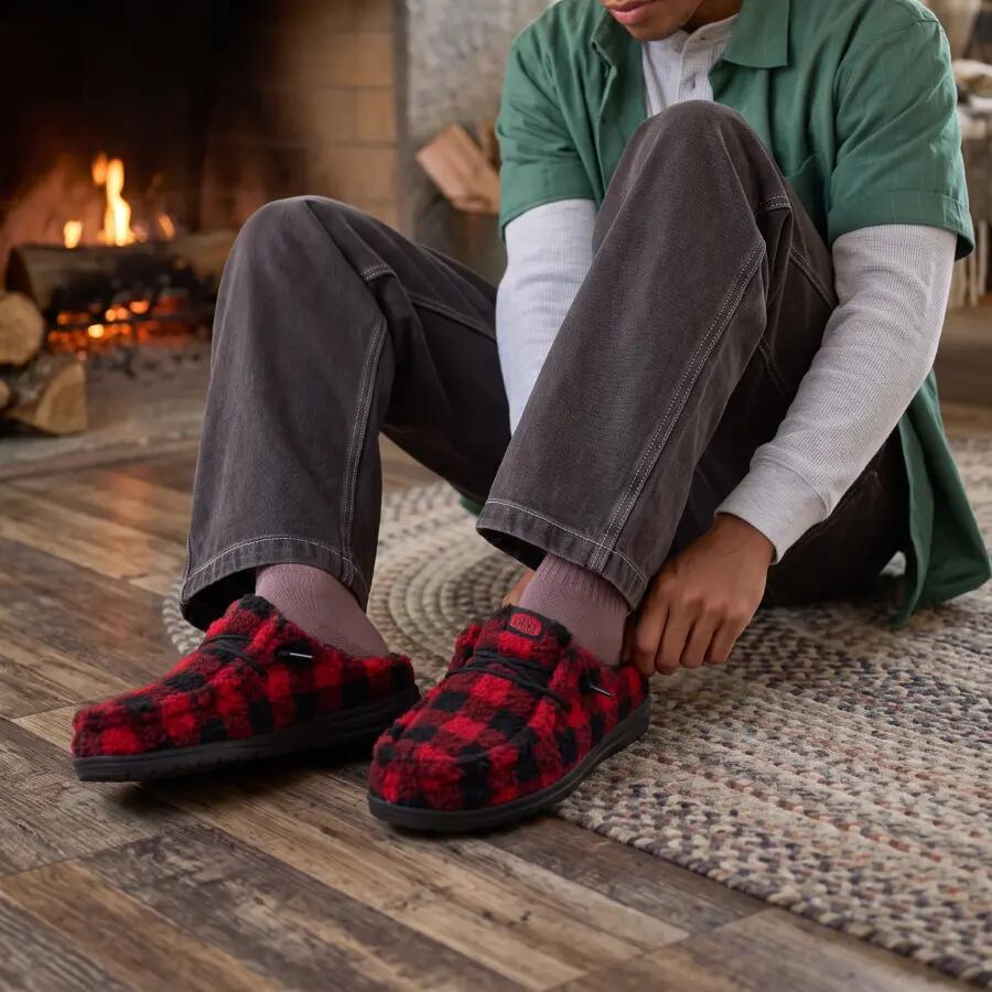 Zapatilla - Casual - Hombre - Sherpa - Wally rojo/negro 3/5