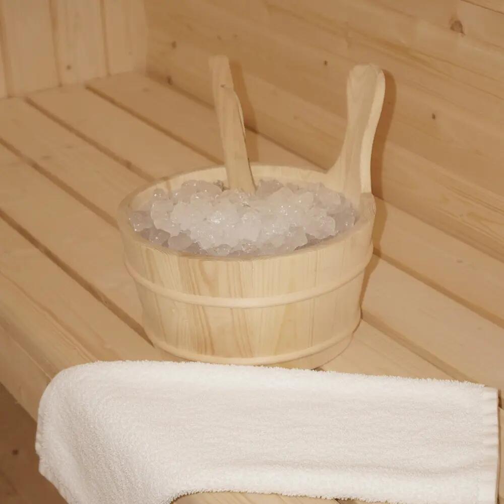 Buiten sauna CUBE S - Afmetingen: ca. 194 cm x 120 cm 12/12