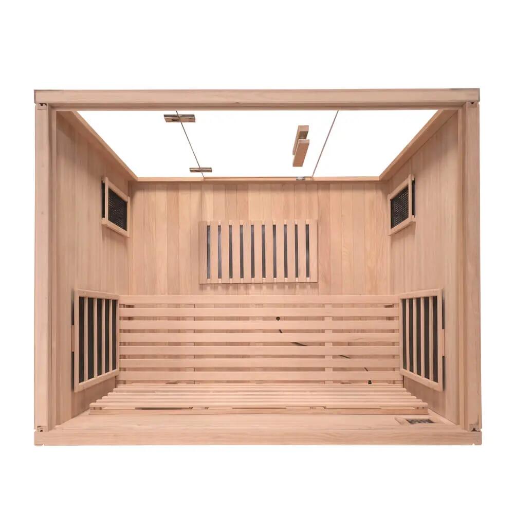 Cabina a infrarossi SAHARA L 150x120 cm per 3 persone, spettro completo 10/12