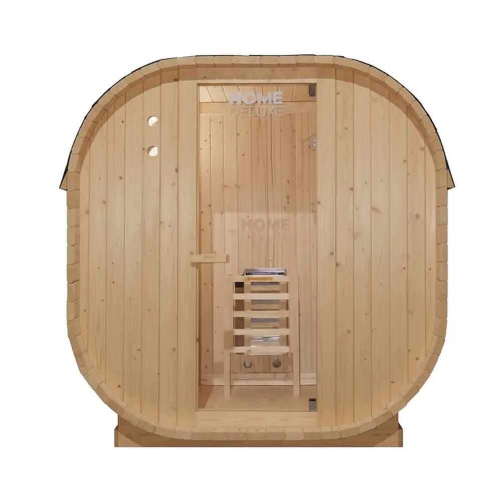 Sauna zewnętrzna CUBE M - 184 x 120 cm dla 2 osób 12/12