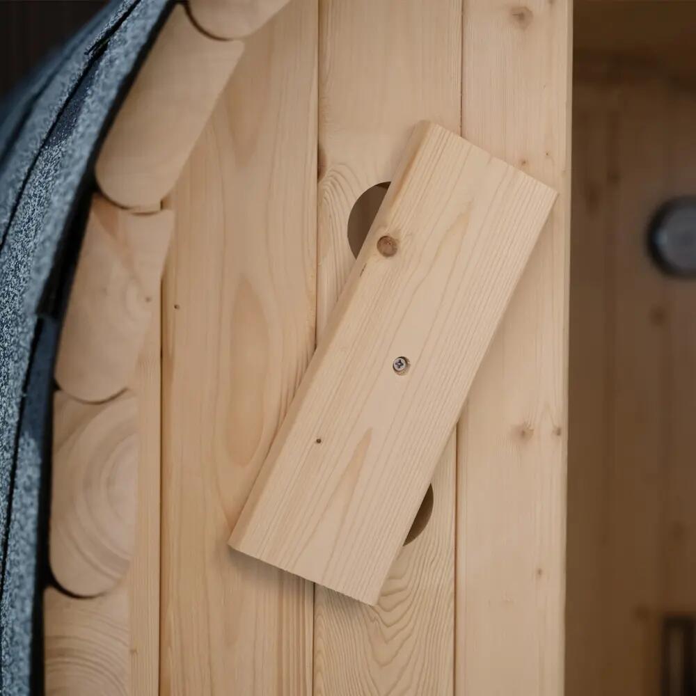 Sauna extérieur à tonneau LAHTI M - 195 x 120 cm pour 2 personnes 12/12