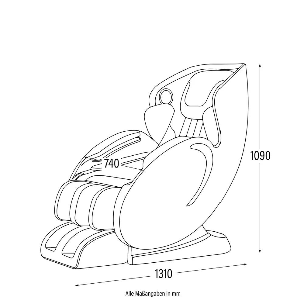 Massagesessel mit Zero-Gravity-Funktion SONO - Schwarz 11/12