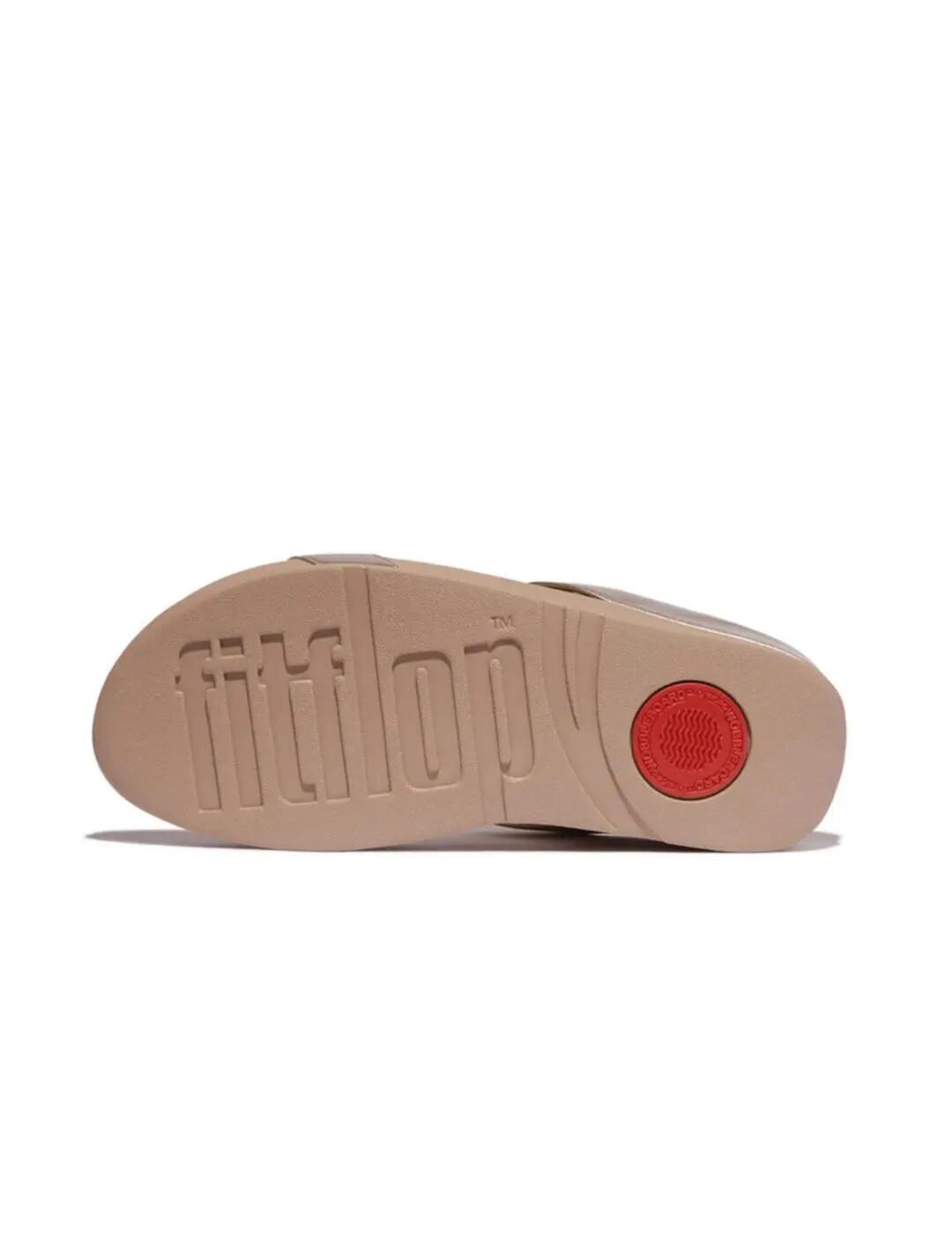 Sandalen für Damen Fitflop Halo Perlenkreis Gold 3/7