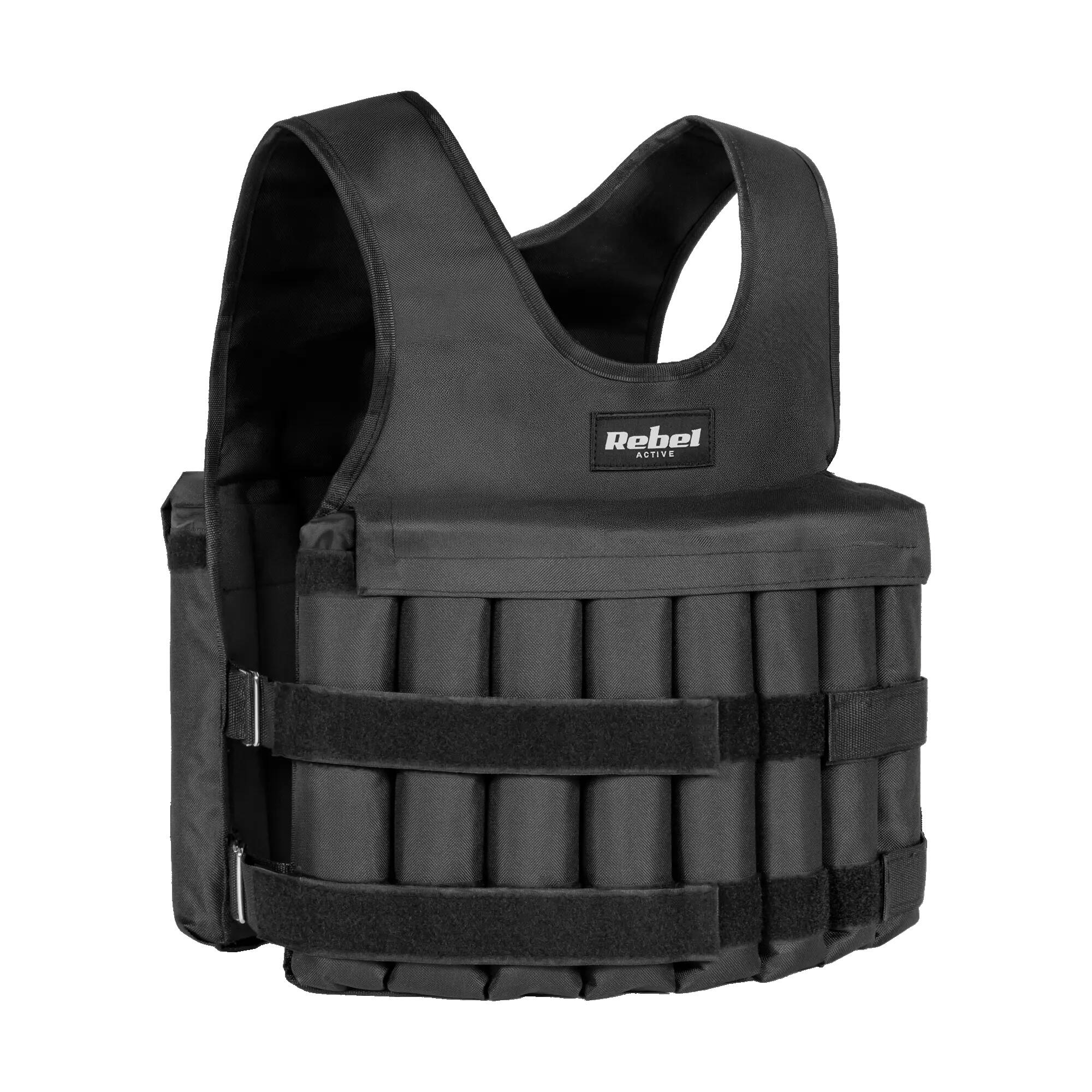 Kamizelka obciążeniowa 10kg regulowana treningowa do ćwiczeń mocna Rebel 3/6