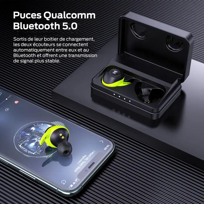 ECOUTEURS INTRA TRUE WIRELESS CHAMPION AIRLINKS NOIR 7/7