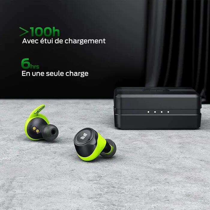 ECOUTEURS INTRA TRUE WIRELESS CHAMPION AIRLINKS NOIR 5/7