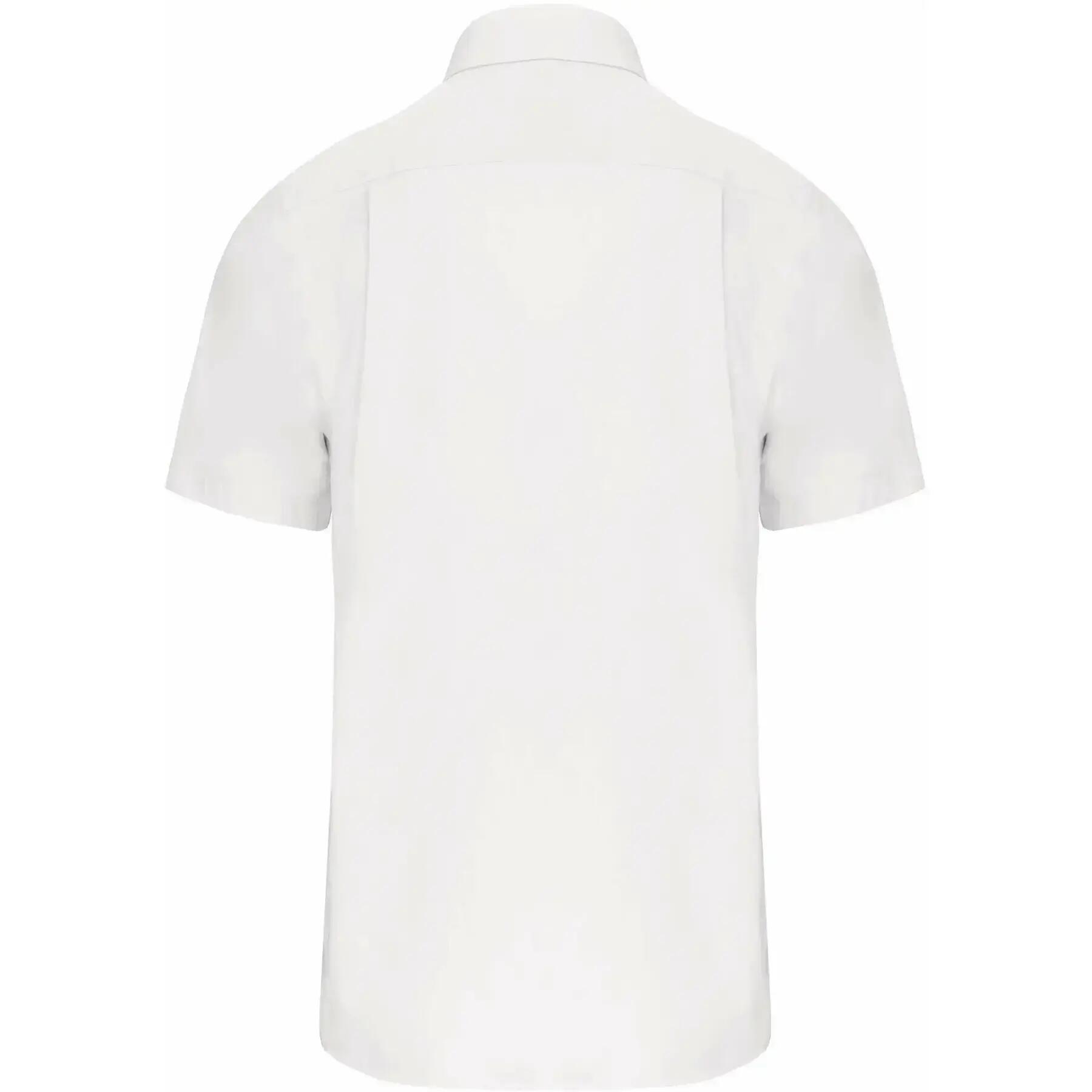 Camicia a maniche corte Kariban Popeline blanc 2/3