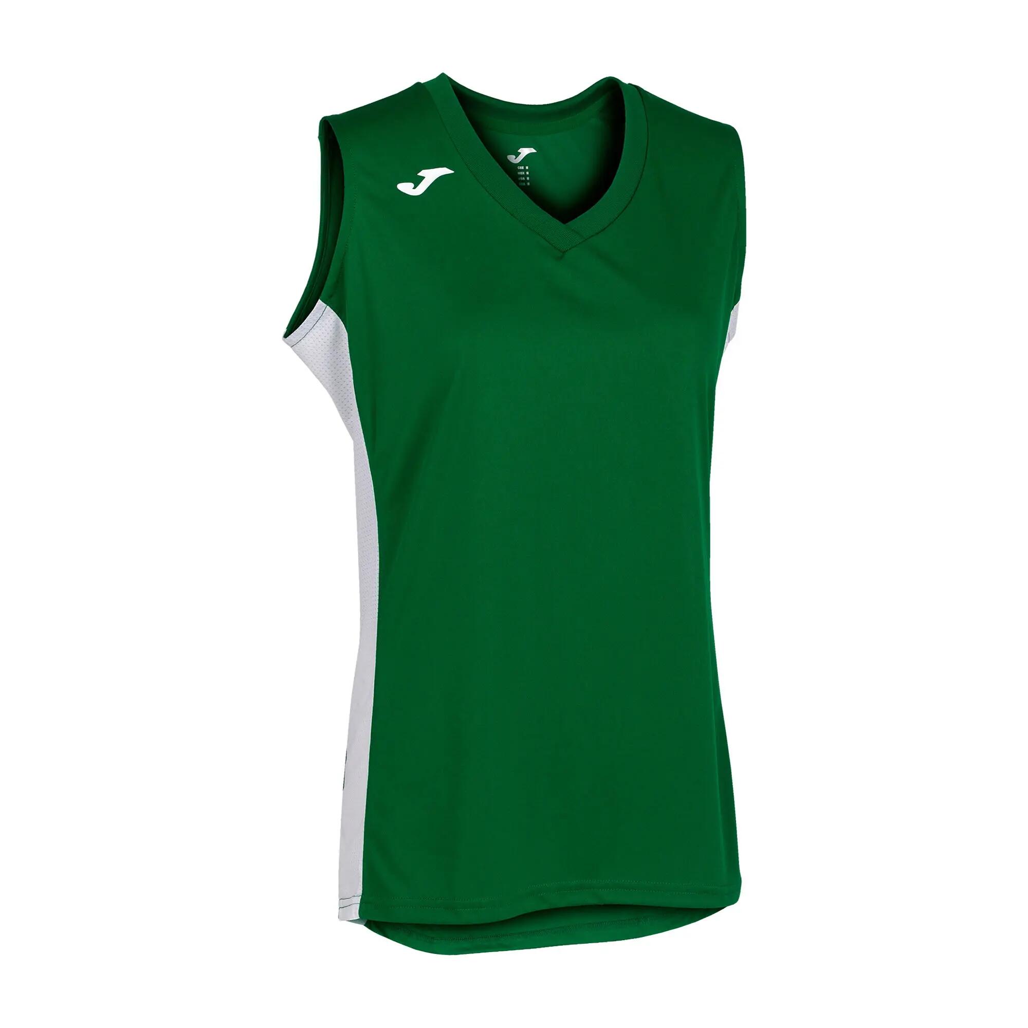 Camiseta Sin Mangas Baloncesto Niños Joma Cancha III Verde 4/5