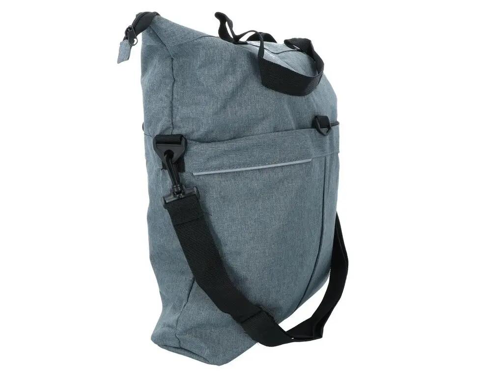 Borsa bici e shopper Dresco Single — 18 L, grigio 3/7
