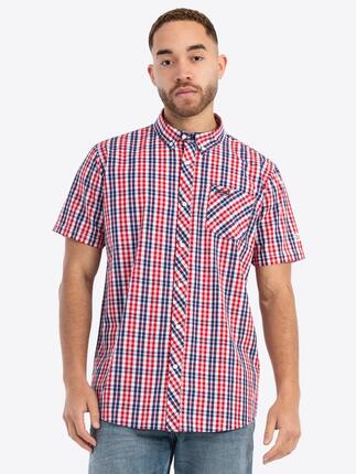LONSDALE Herren Kurzarmhemd schmale Passform BRIXWORTH