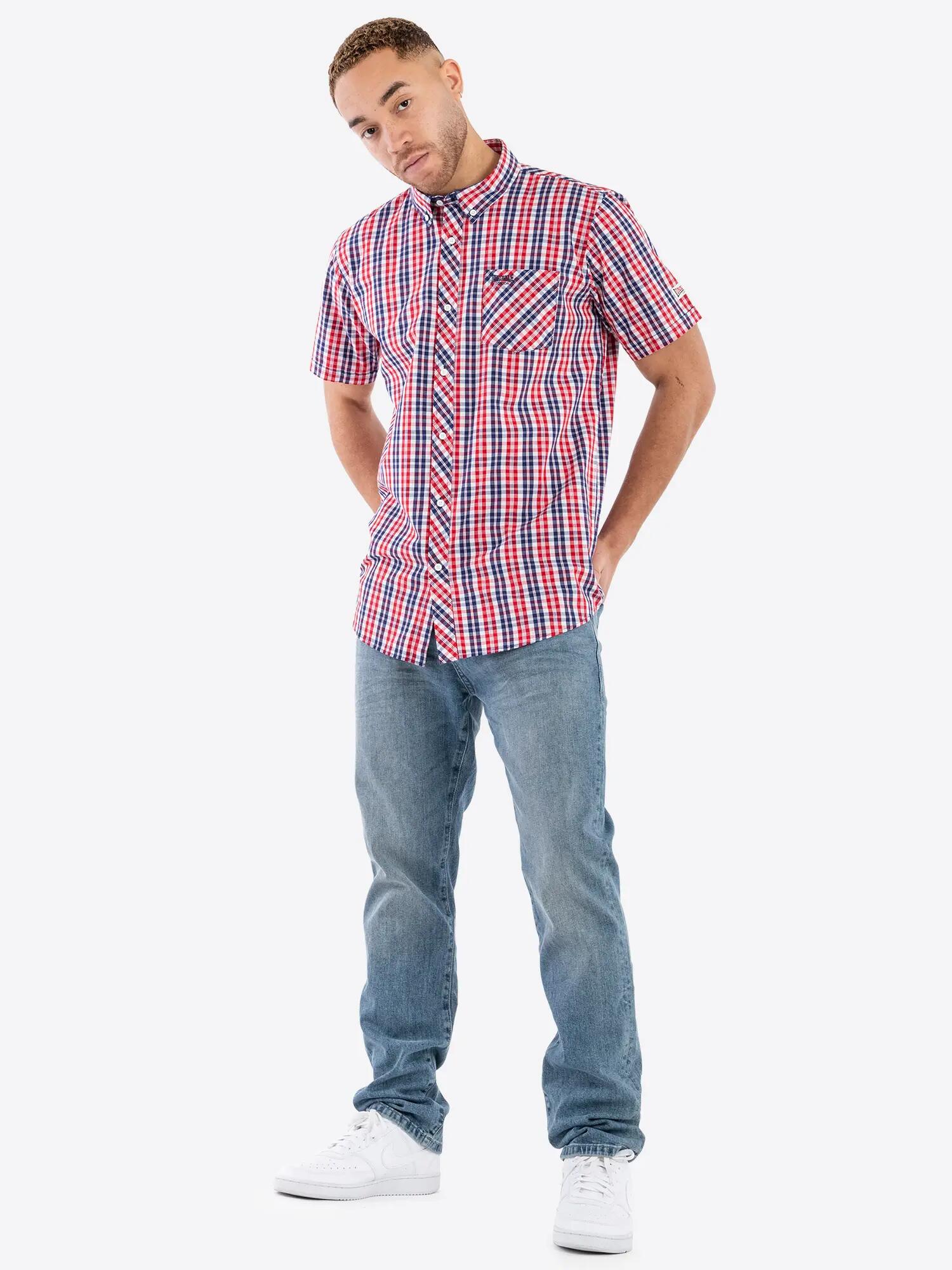 LONSDALE Herenoverhemd korte mouw slim fit BRIXWORTH 3/5