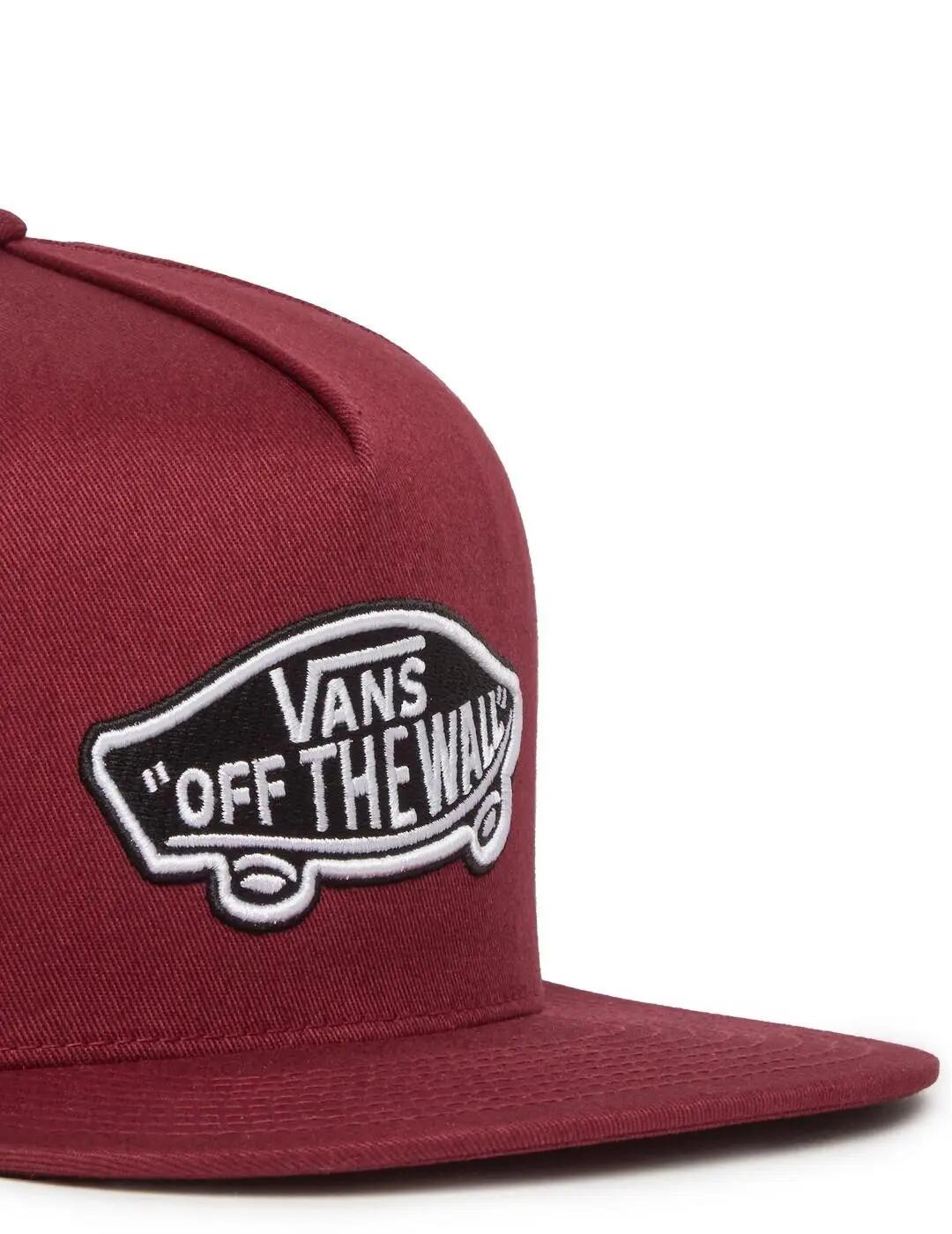 Mütze für Männer Vans Classic Burgund 3/4