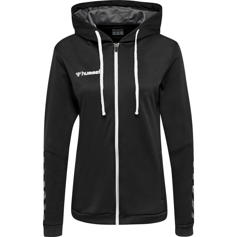 Hmlauthentic Poly Zip Hoodie Woman Sweatshirt com capuz