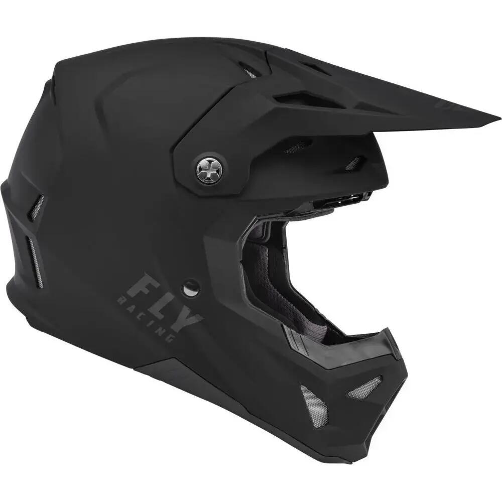 FLY RACING Helm Formula CP Solid Schwarz Matt 4/4