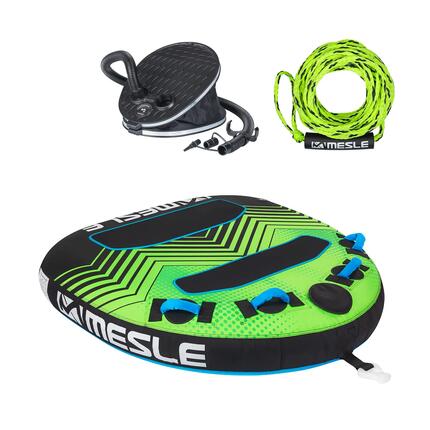 Pack Bouée Tractée Vapor avec Corde & Pompe 3 Personnes Gonflable pour Bateau