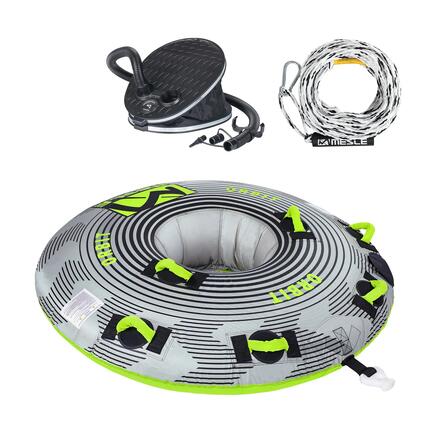 Pack Bouée Tractée Orbit avec Corde & Pompe 1 - 2 Personnes Gonflable Bateau