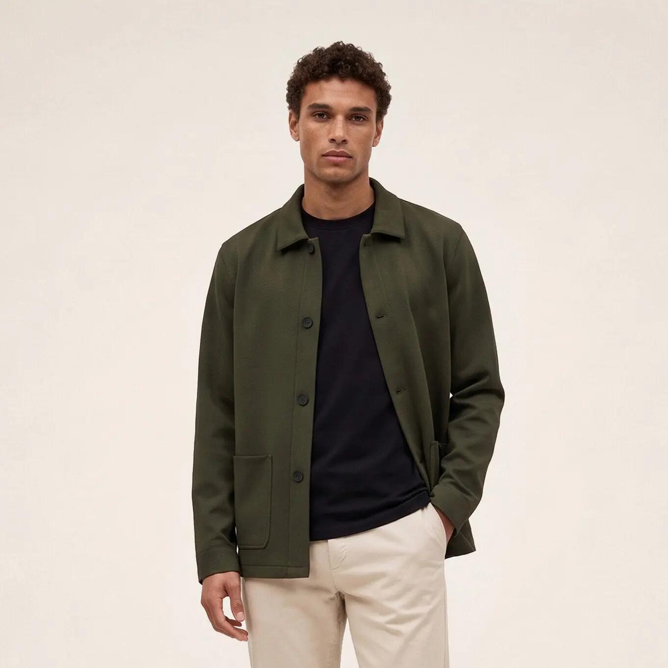 Veste worker stretch vert kaki Waël 2/7