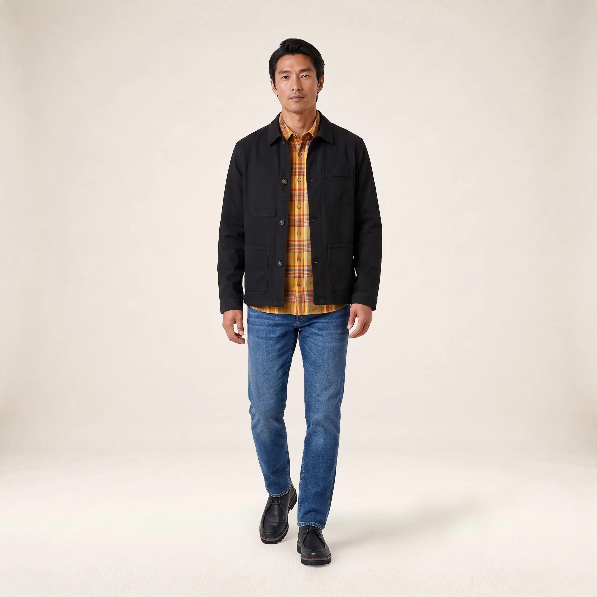 Veste worker en coton noire Wendel 6/6