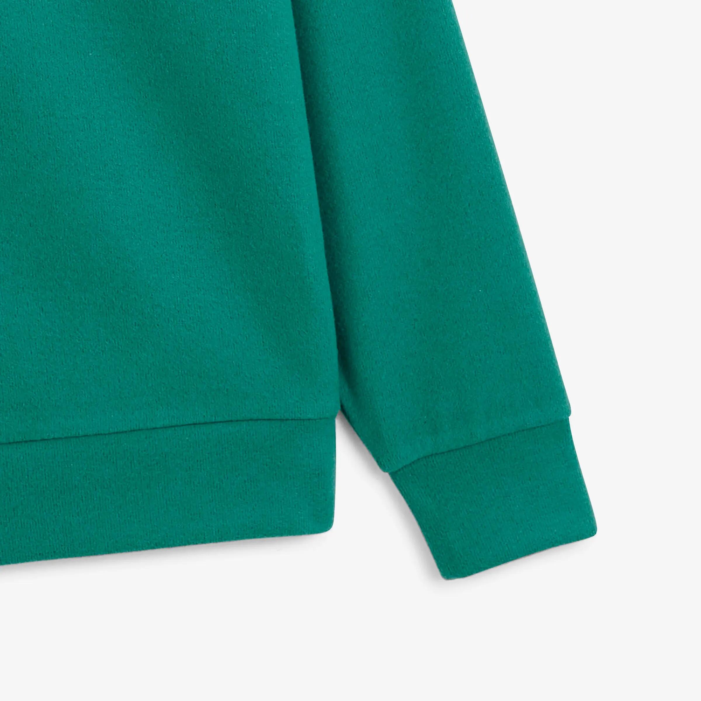 Sweat col rond coton vert 5/6